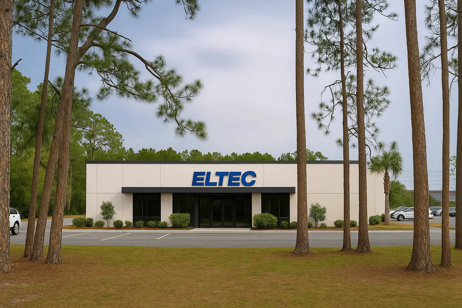 Vintage photo of Eltec Instruments facility